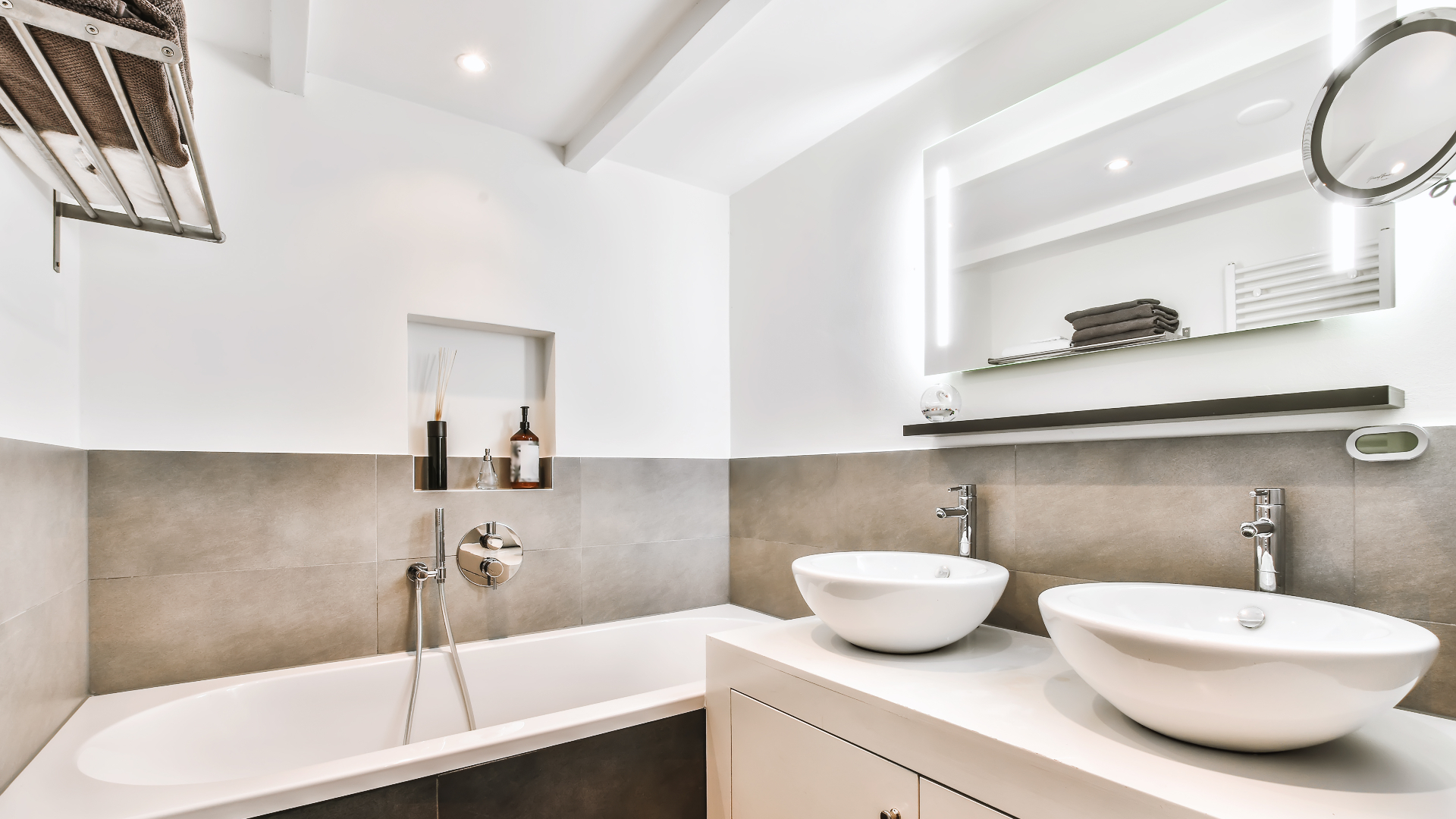 Ett fint badrum efter badrumsrenovering i Uppsala