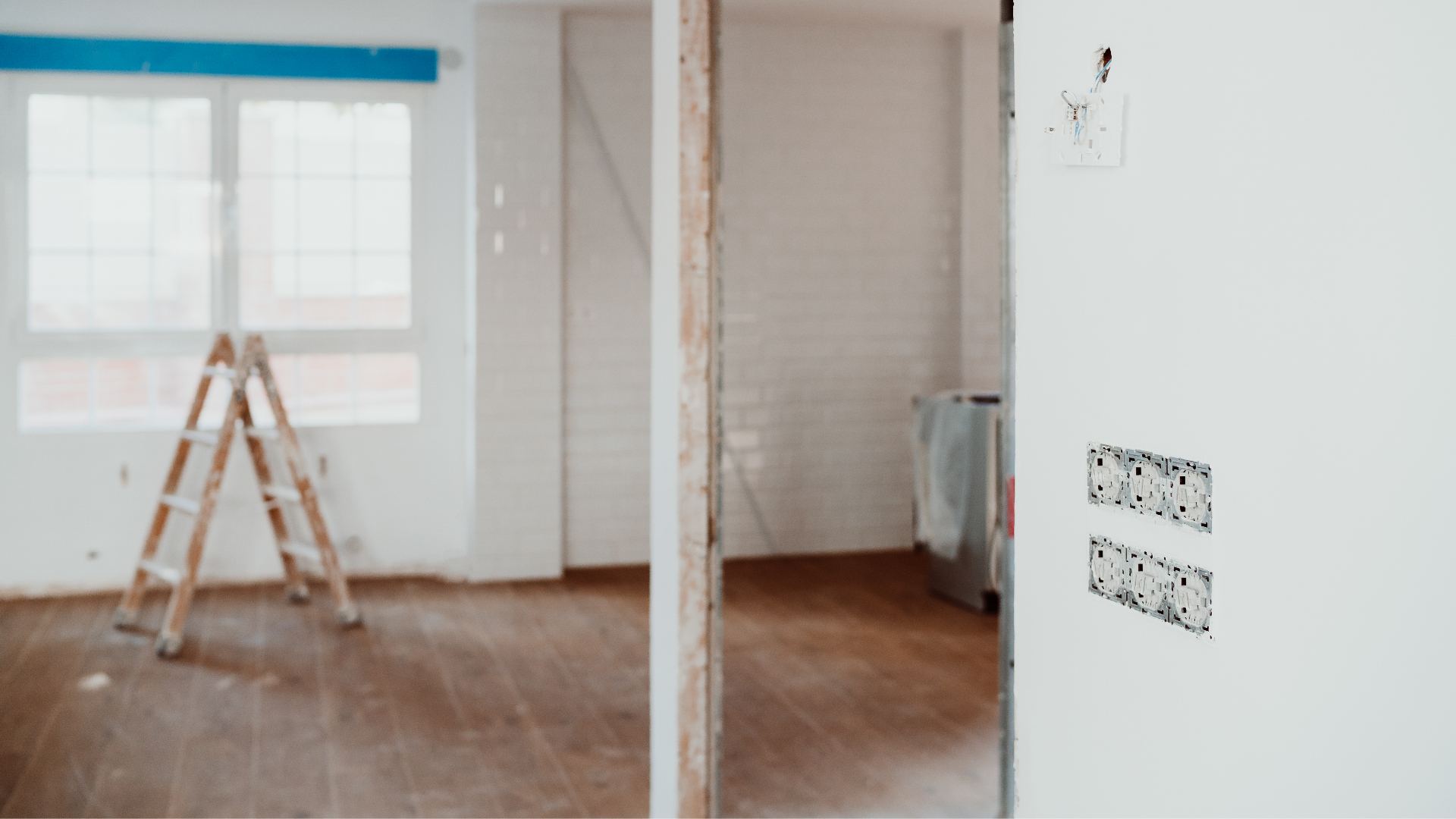 Ett renoveringsprojekt inomhus.